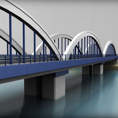 Hochfeste Stahlstrukturbrücke