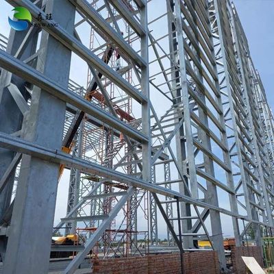 Vorgefertigte Lagerstätte Stahlkonstruktion Werkstatt Gebäude Einfache Montage / Demontage