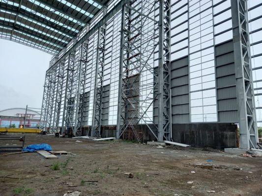 Q355 oder Q235 Rahmenlager Vorgefertigte Metallwerkstätten