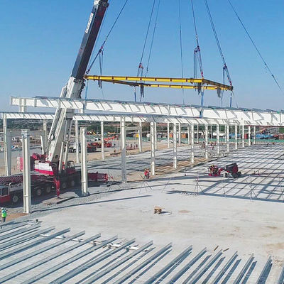 Solarstrom-Paneel-Fertiggebäude für Industrie-Werkstatt Verbindung Schraube / Schweißen