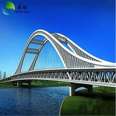 Individuelle Stahlstruktur Brücke Breite Spannweite Metall Fußgängerbrücke für Pile Foundation