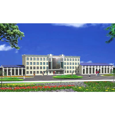 Feuerdichte vorgefertigte Stahlkonstruktion Werkstatt mit Erdbebenbeständigkeit Klasse 8 und Leichtstahl Q355 Rahmen