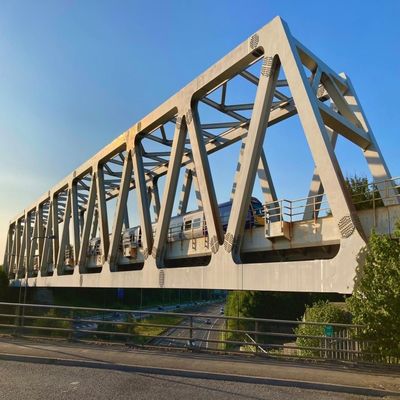 Vorgefertigte Stahltruss Fußgängerbrücke, H Stahl Bailey Brücke