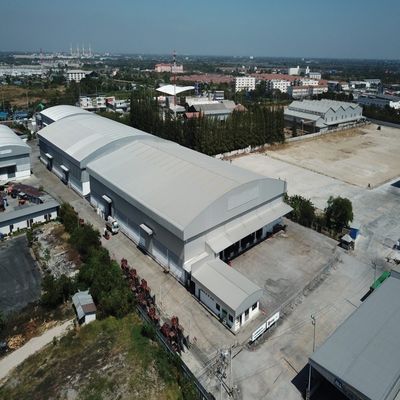 Beton-Fundament Trockene Fertigung Stahlkonstruktion Lagerhausbau Schrägdach