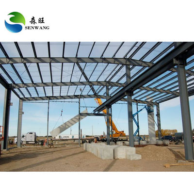 Vorgefertigte Stahlkonstruktion Lagergalvanisierter / lackierter Stahlbau