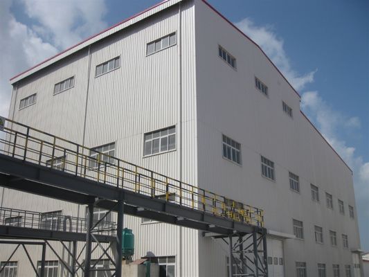 Wirtschaftliche Mehrspannung Stahlgebäude Werkstatt, Sicherheits-Metallrahmen Gewerbehäuser