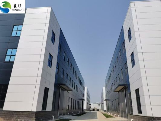 Modulärer Leichtstahlrahmen Konstruktion Effiziente Lagerung Industrieraumlösungen