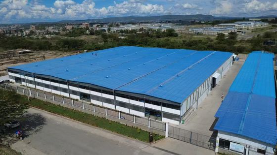 Koordinierte industrielle Entwicklung Stahlbauten für Großlager