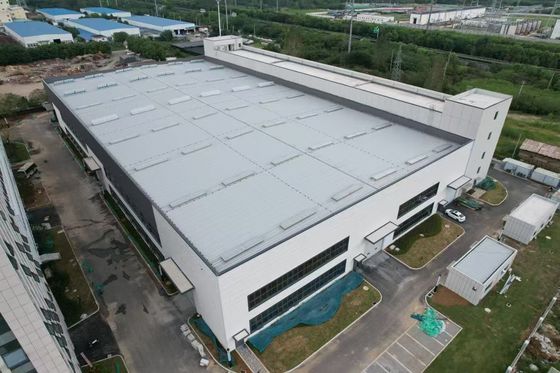 Galvanisierte Säule Stahlkonstruktion Lager mit Sandwich-Panel Dach-Panel
