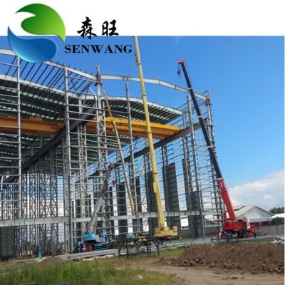 Lange Spannweite Struktur Stahlbauwerk Galvanisierte oder lackierte Stahlrahmenoberfläche