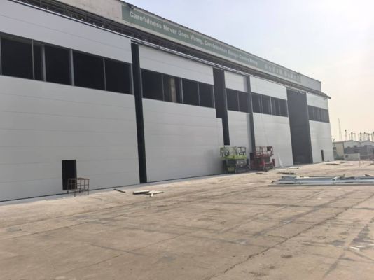 Entwurf Stahlkonstruktion Hangar Langlebiges umweltfreundliches Gebäude