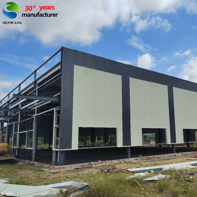 Stahlkonstruktion Lagerhaus mit Sandwich-Panel und Aluminium-Legierung Fenster