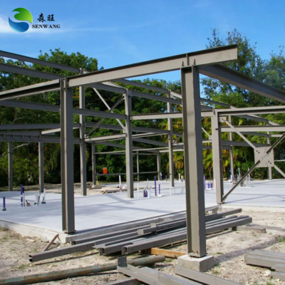 Steel Structure Warehouse with ISO 9001 Certification and Sandwich Panel Roof
