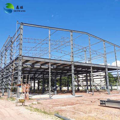EXW Customizable Steel frame warehouse versatile layout options designed to meet diverse industrial storage requirements