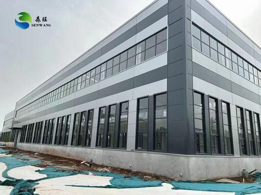 Seismische 9-Punkte-Stahlkonstruktionswerkstatt mit leichtem Stahl Q355 und kurzer Bauphase