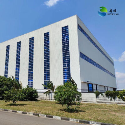 Q355B Stahlkonstruktionslager mit Windbelastung 0,35 kn/m2 und korrosionsbeständig für industrielle Lagerung