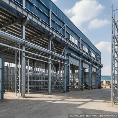 PTFE-Beschichtung Leichtgewichtsmodulare Stahlstruktur mit ± 1% Toleranz für eine langlebige Konstruktion