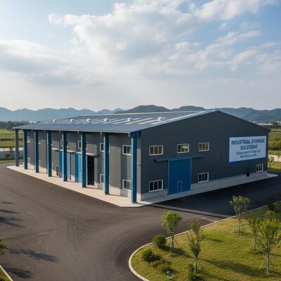 Individuell angefertigte ≥5000m2 umweltfreundliche vorgefertigte Stahlkonstruktionslager mit Windwiderstand bis zu 0,45 KN/m2