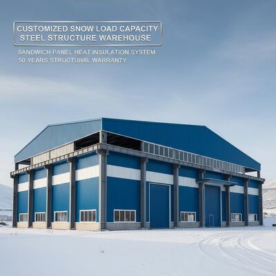 Galvanisierte Stahlkonstruktionswerkstatt mit Q235 Q355B-Stahlsorten, Korrosionsbeständigkeit und anpassbarer Lastkapazität