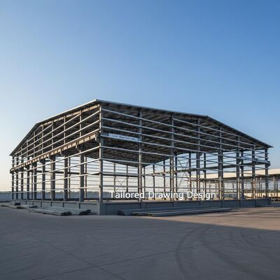 Q235B Stahlkonstruktion Lagerhaus mit Schiebetür geeignet für Turnhalle Gebäude Langlebig und leicht zu montieren