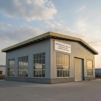 Stahl-Sandwich-Panel-Wand-Typ-Stahlkonstruktionswerkstatt mit Betonfundament und Lackierung
