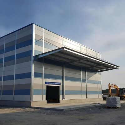 CAD-Design Stahlkonstruktion Lagerhaus Sandwich-Panel-Stärke zwischen 50-200 mm und Kanonenschacht Doppelblatt für den Bau gebaut
