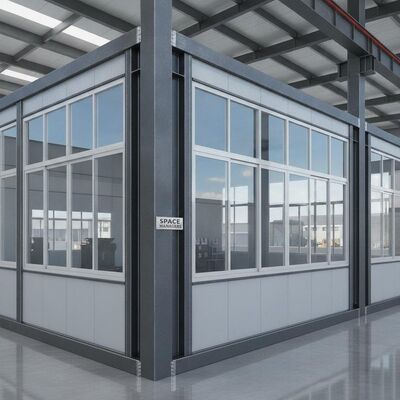 Aluminiumlegierung Fenster Stahlkonstruktion Lagerstätte angepasste Länge mit GMAW-Schweißmethode Ideal für Raummanagement