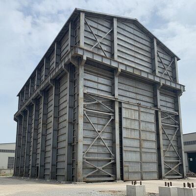 7. Klasse seismische Stahlkonstruktionswerkstatt, die mit Stahlpaneelwandmaterial für schwere Industrieanlagen gebaut wurde